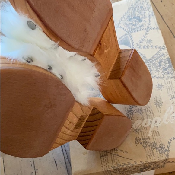 Free people faux fur sonnet clog - Picture 2 of 4